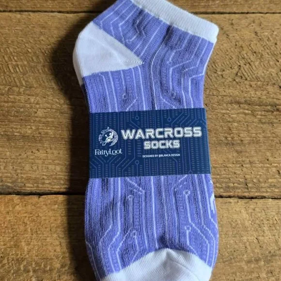 New Fairyloot Warcross Ankle Socks from December YA Book Box - Picture 3 of 6